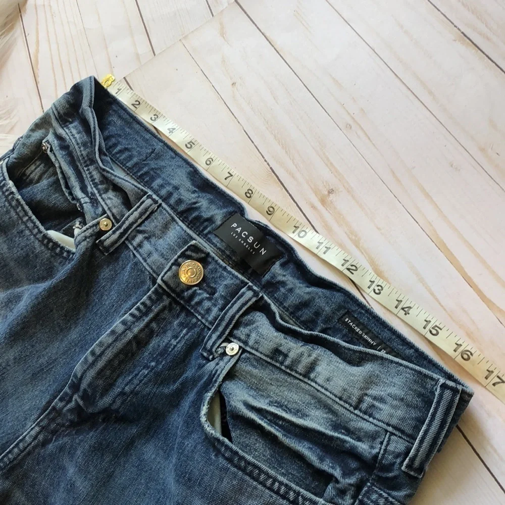 Pacsun Stacked Skinny zip jeans size 32 X 32
